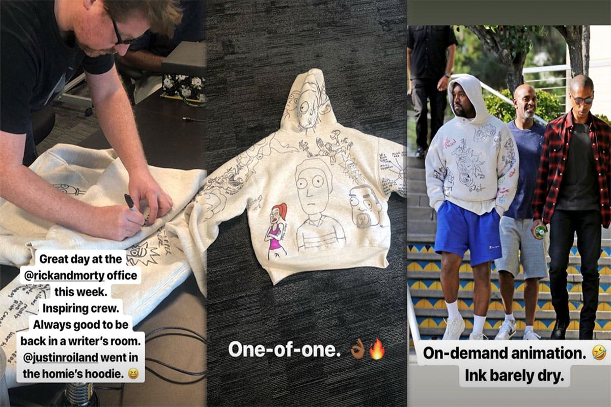 Yeezy rick and morty hoodie Clearance